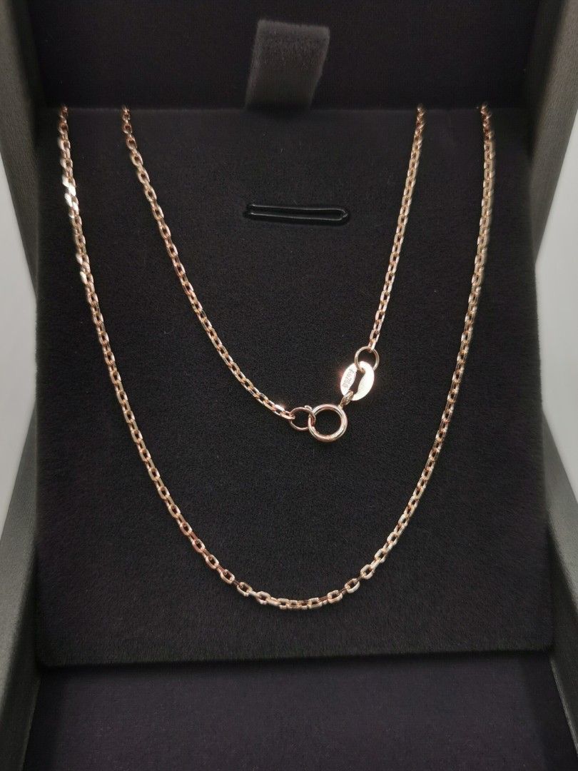 Gold cable chain discount necklace