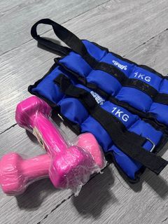 1kg Dumbbells with free 1kg Ankle Weights