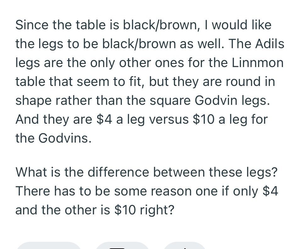 Godvin leg white deals
