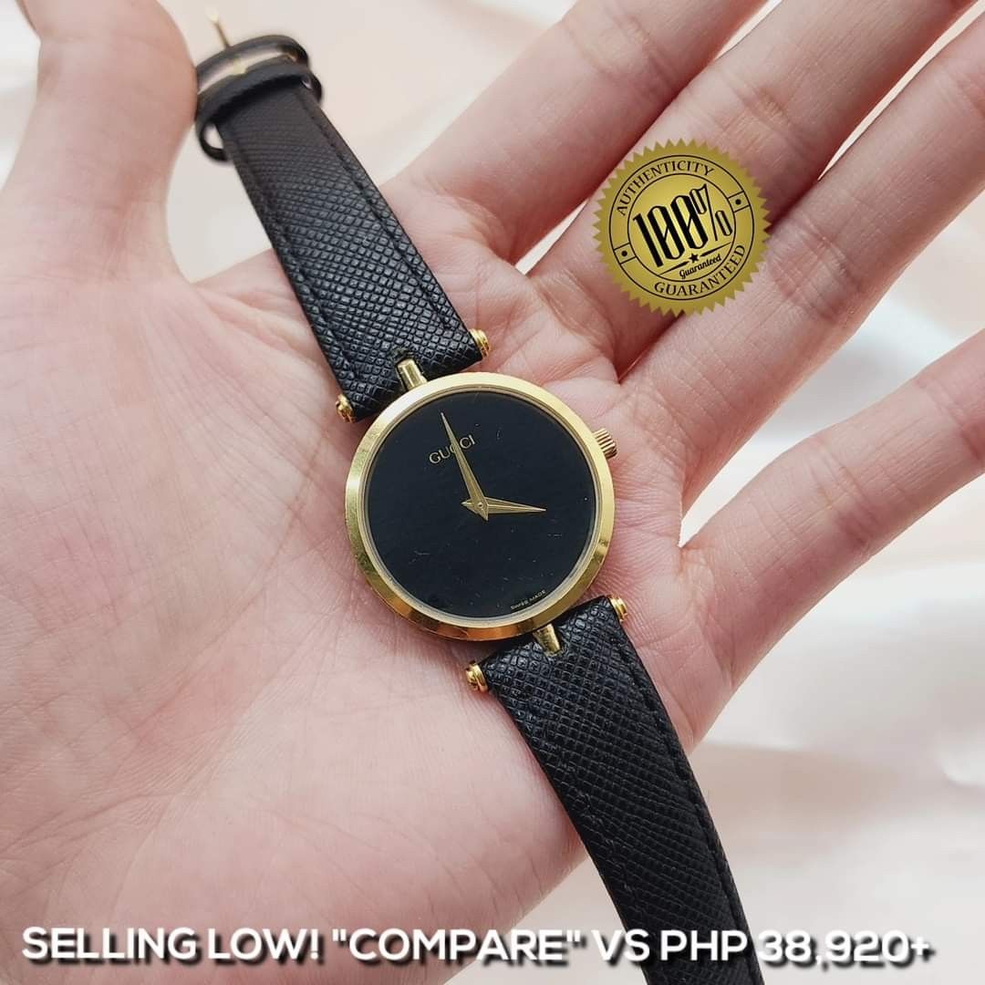 Solid gold gucci watch top