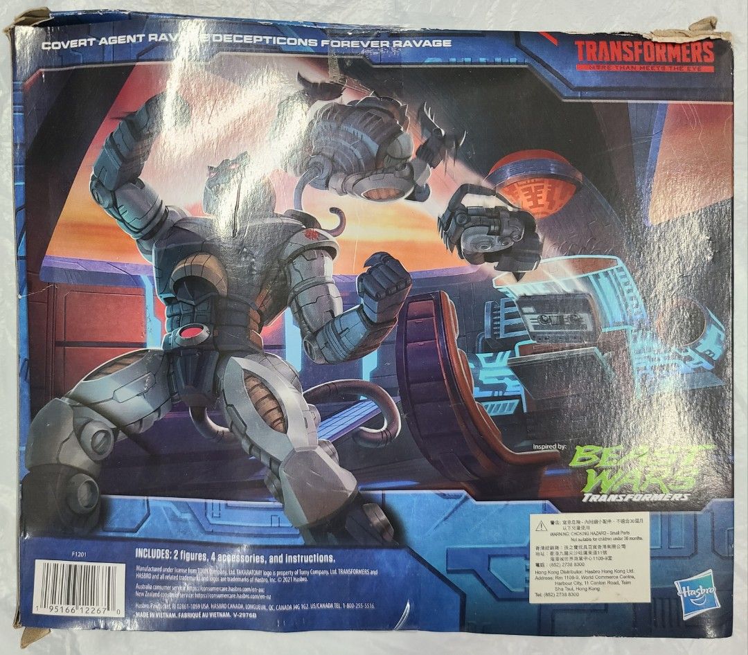 HASBRO TRANSFORMERS BEAST WARS DELUXE COVERT AGENT RAVAGE & DECEPTICON FOREVER RAVAGE | | Figuras de colección de cine y manga