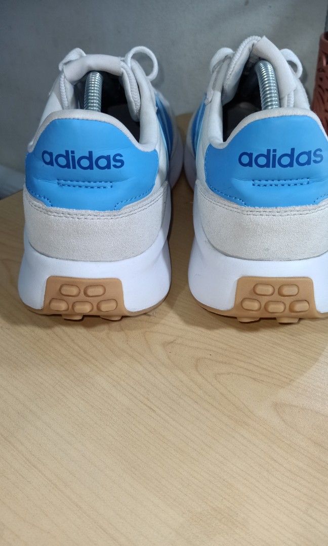 Adidas Run 705 white grey blue sneakers