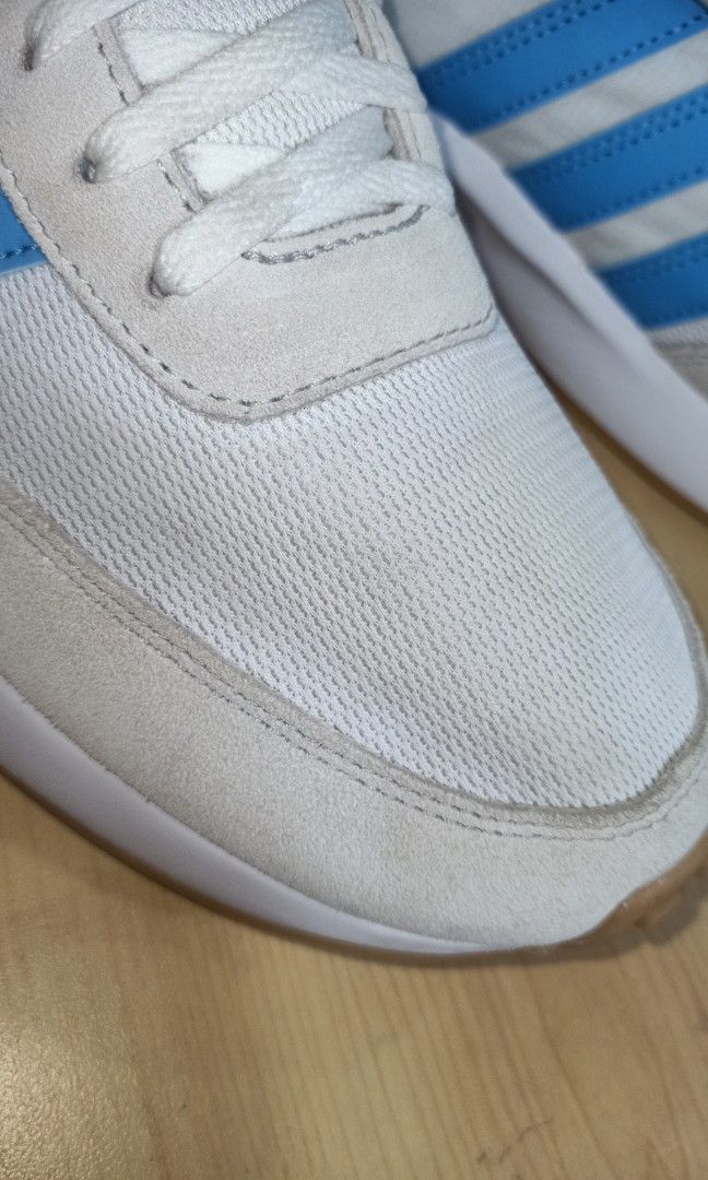 Adidas Run 705 white grey blue sneakers Men s Fashion Footwear