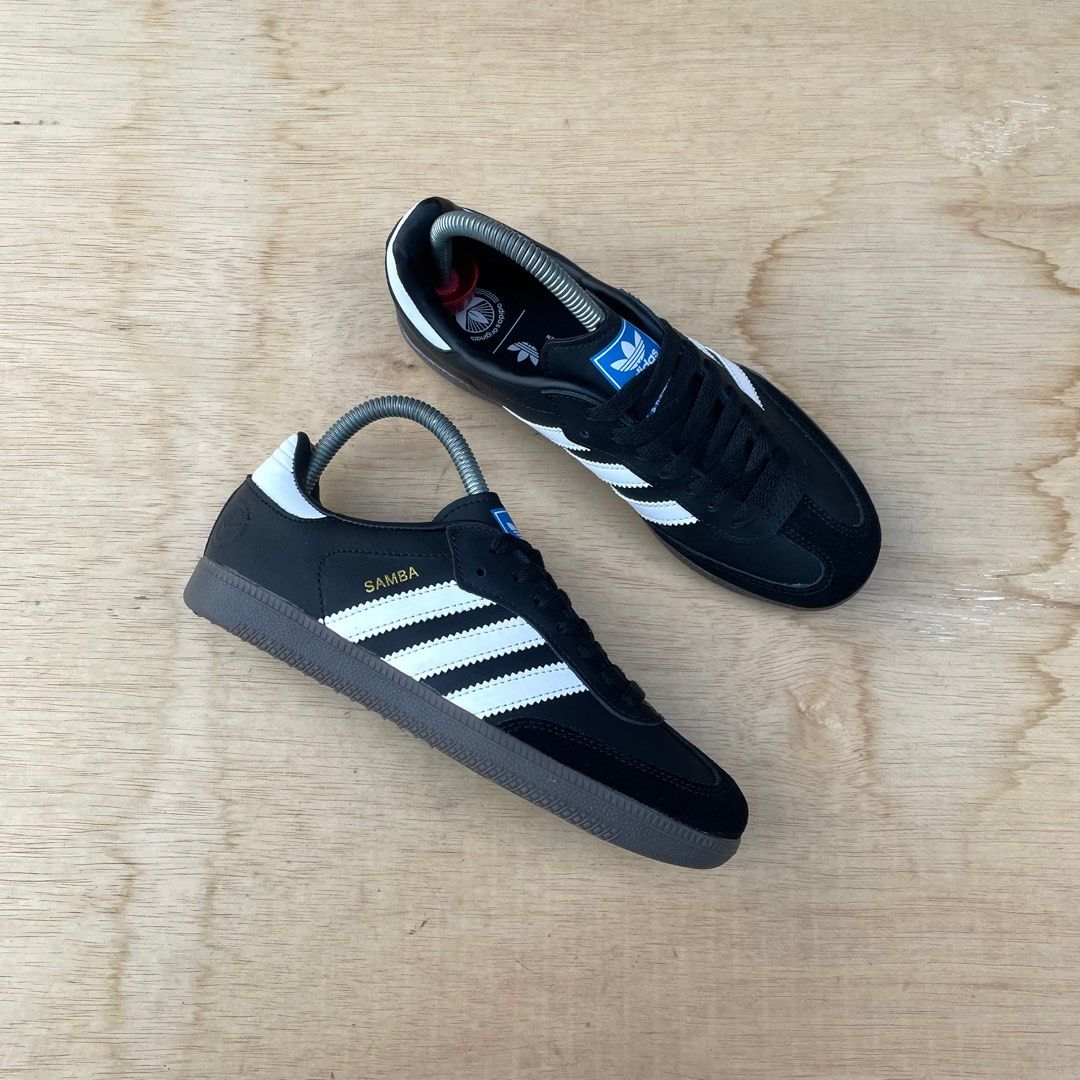 Adidas Samba Black White (4.5UK 23cm) - RM15O, Men's Fashion