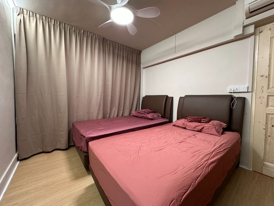 Air-conditioned HDB room for rent at Lavender MRT station., Property ...