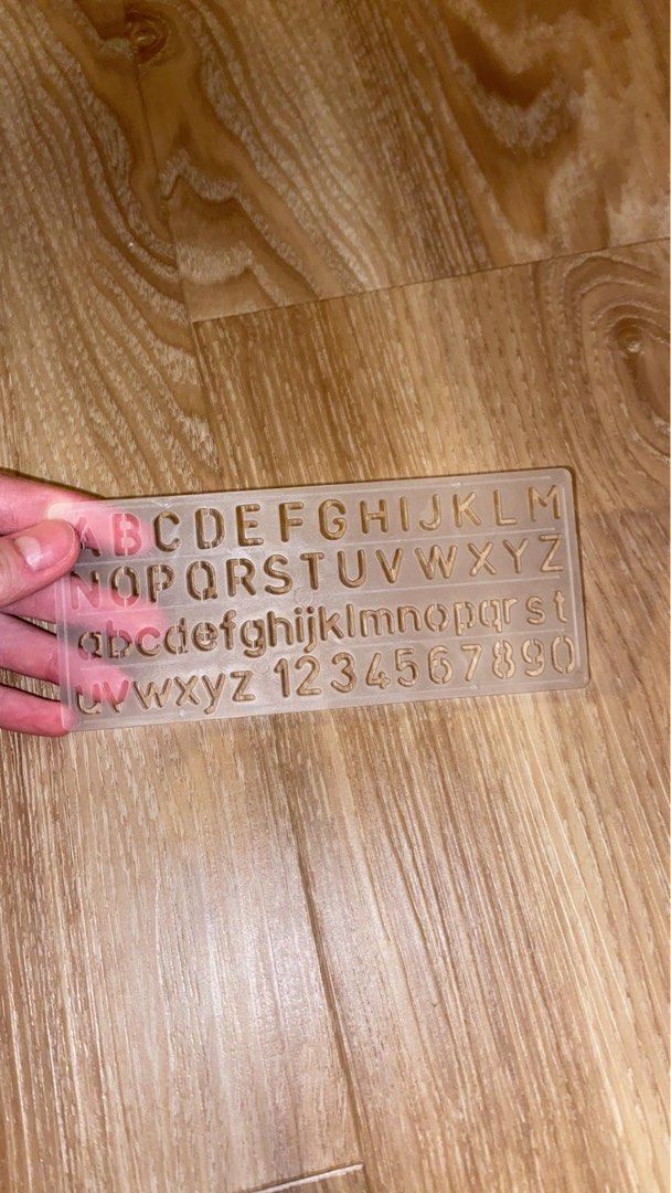 Alphabet tracing stencil, Hobbies & Toys, Stationery & Craft, Art & Prints on Carousell
