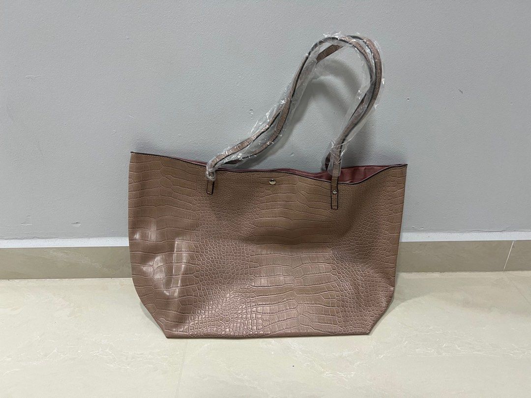 Asos design croc bonded shopper bag sale