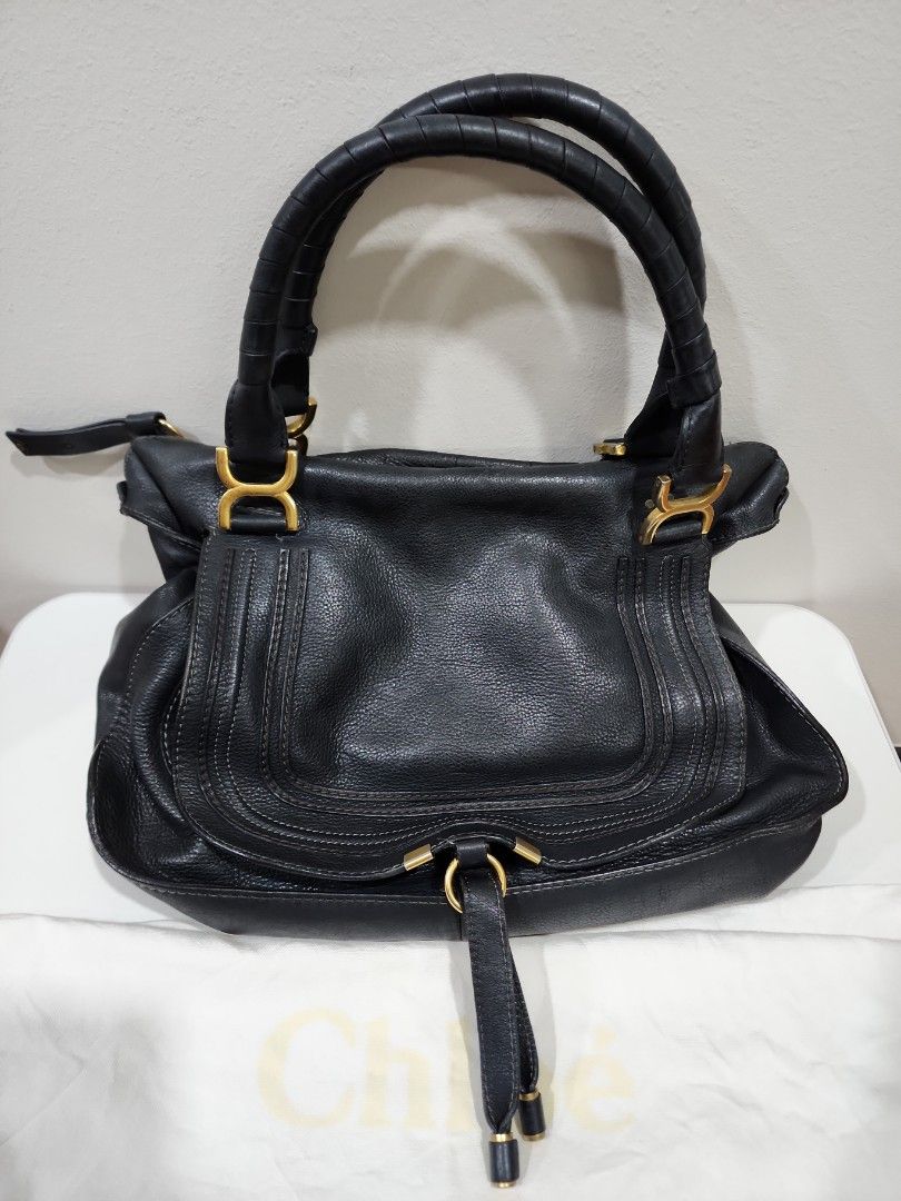 Authentic Chloe Marcie large double carry bag