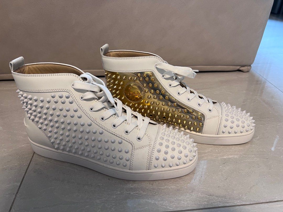 Christian louboutin clearance white high top