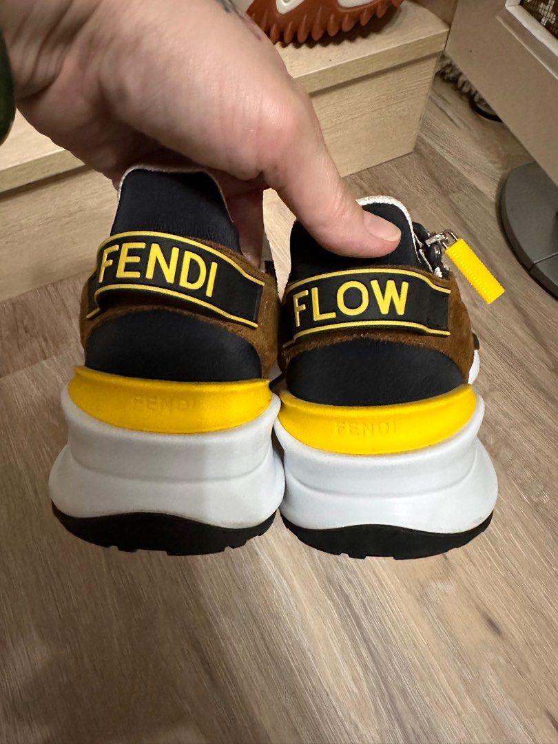 Authentic Fendi Sneakers (Category: Sneakers & Footwear) located in Bulacan. Submitted by vanitrix (Listing ID 1276628355, Image 3). Description: size 6 mens with box bought in Greenbelt.