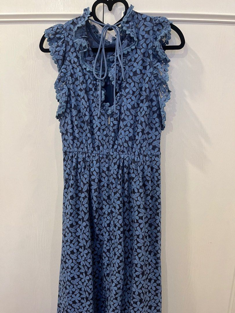kate spade floral lace ruffle dress Kate Spade Lace Mini Dress in White Size: 0