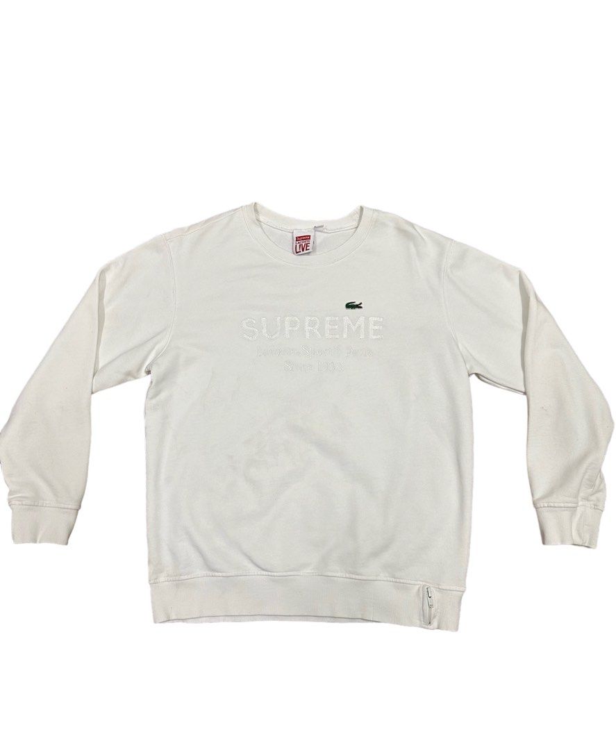 Supreme x lacoste online sweatshirt
