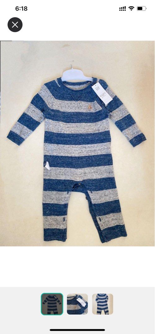 Baby Gap Bodysuit 6-12m 全新嬰兒連衣服, 兒童＆孕婦用品, 嬰兒