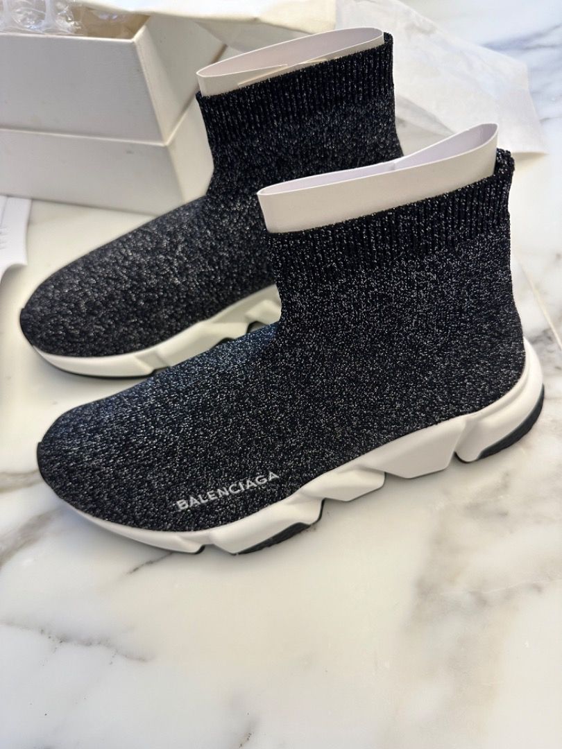 Balenciaga glitter trainers best sale