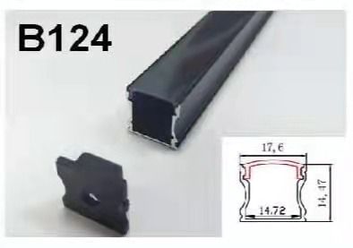 Black Series Aluminum Profile Fixture x 1 meter, Furniture & Home ...