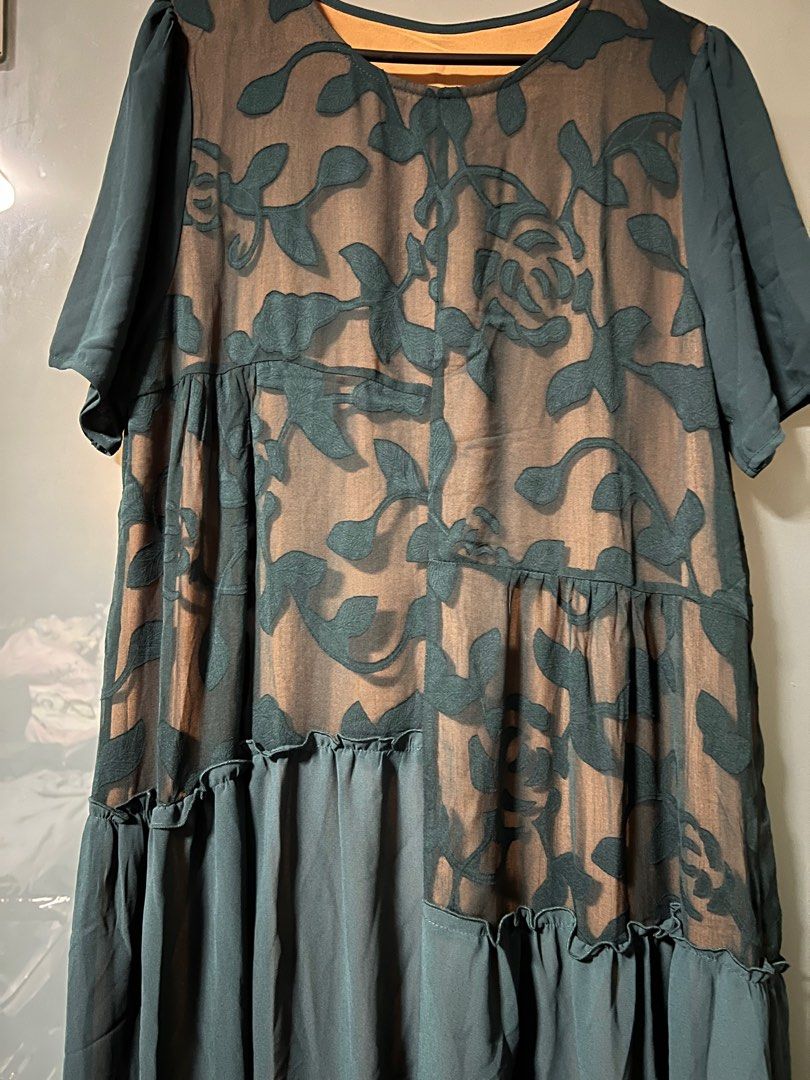 BNWT Joyeus green teal midi dress Women s Fashion Dresses Sets Dresses on Carousell