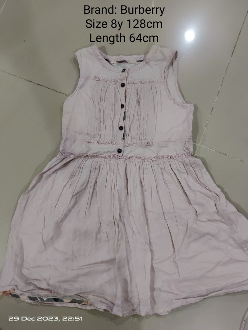 Burberry Girls Dress Size 8y 128cm Babies Kids Babies Kids