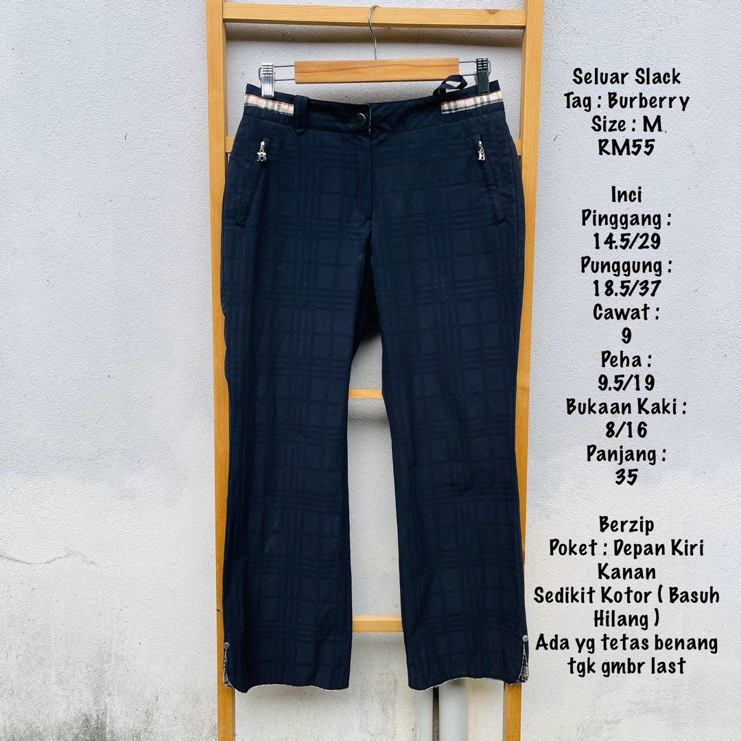 Burberry Pants preloved, Women's Fashion, Bottoms, Jeans & Leggings on  Carousell