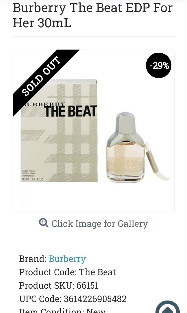 Burberry the beat türkiye new arrivals