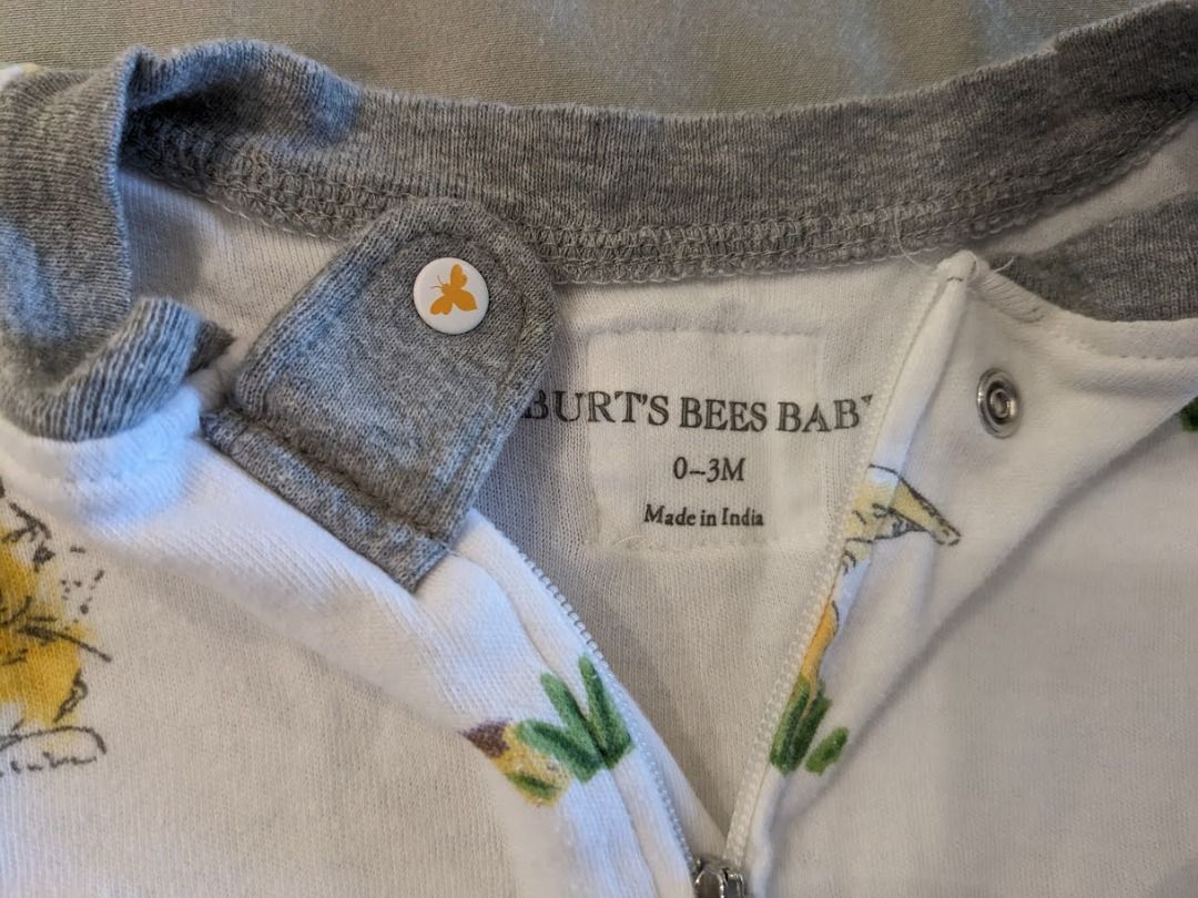 0-3m Burt's Bees Baby Onsies