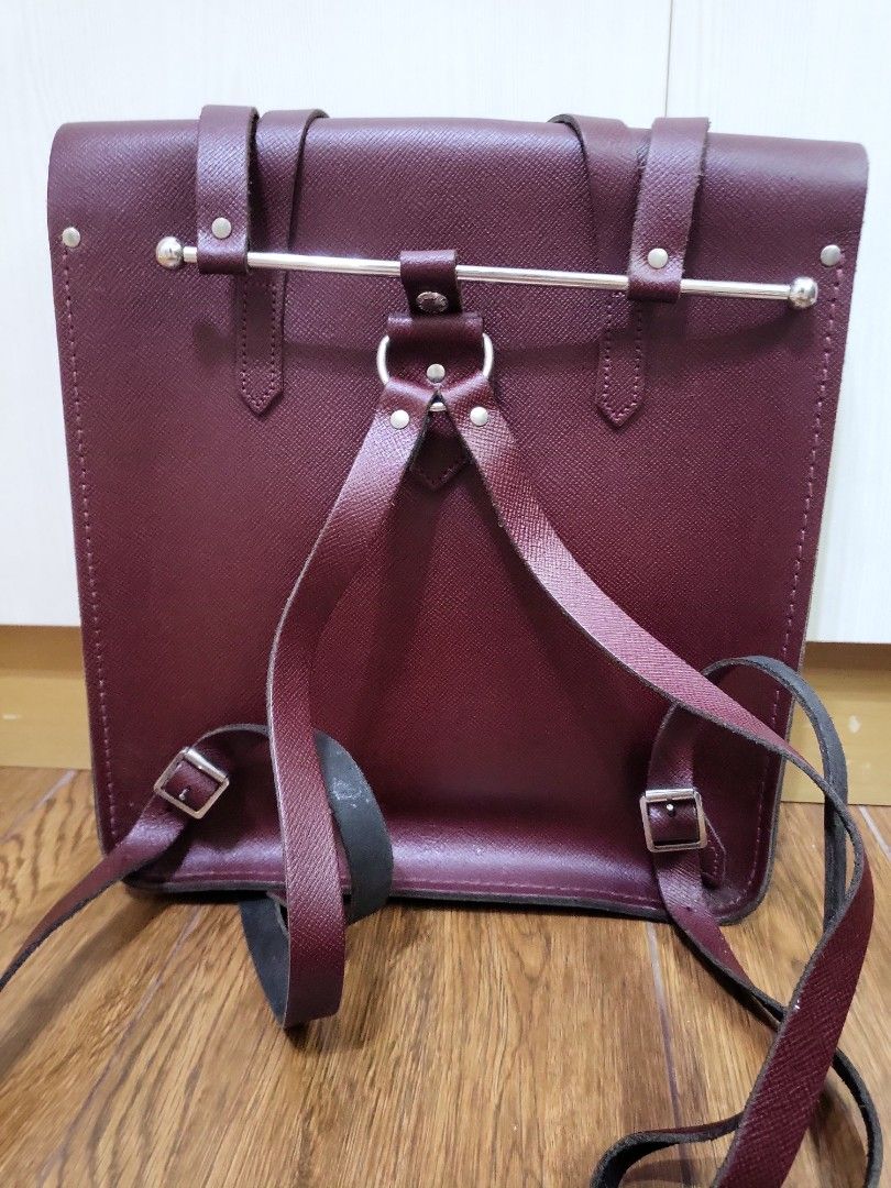 Oxblood backpack top