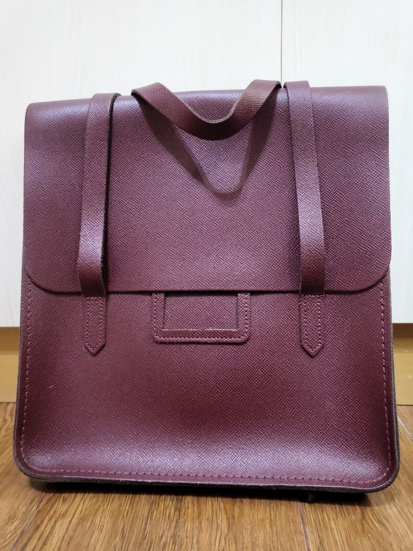 oxblood backpack