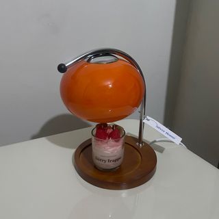 candle warmer bauhaus post modern aesthetic orange