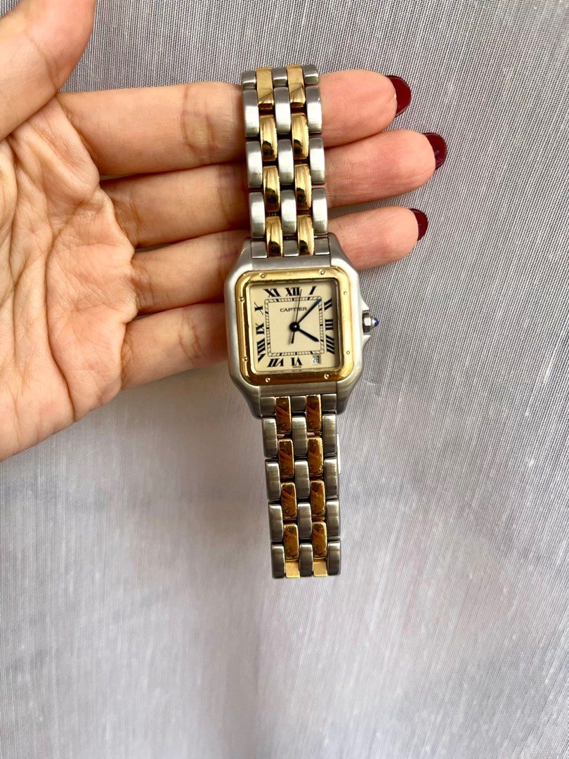 Cartier panthere clearance steel and gold