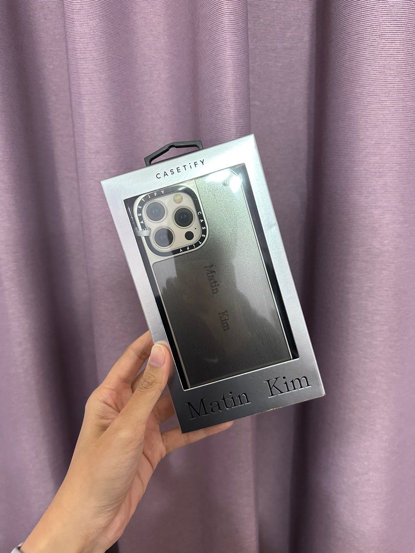 CASETiFY Matin Kim Signature Case 聯名銀色鏡面 MagSafe iPhone 15 pro max手機殼