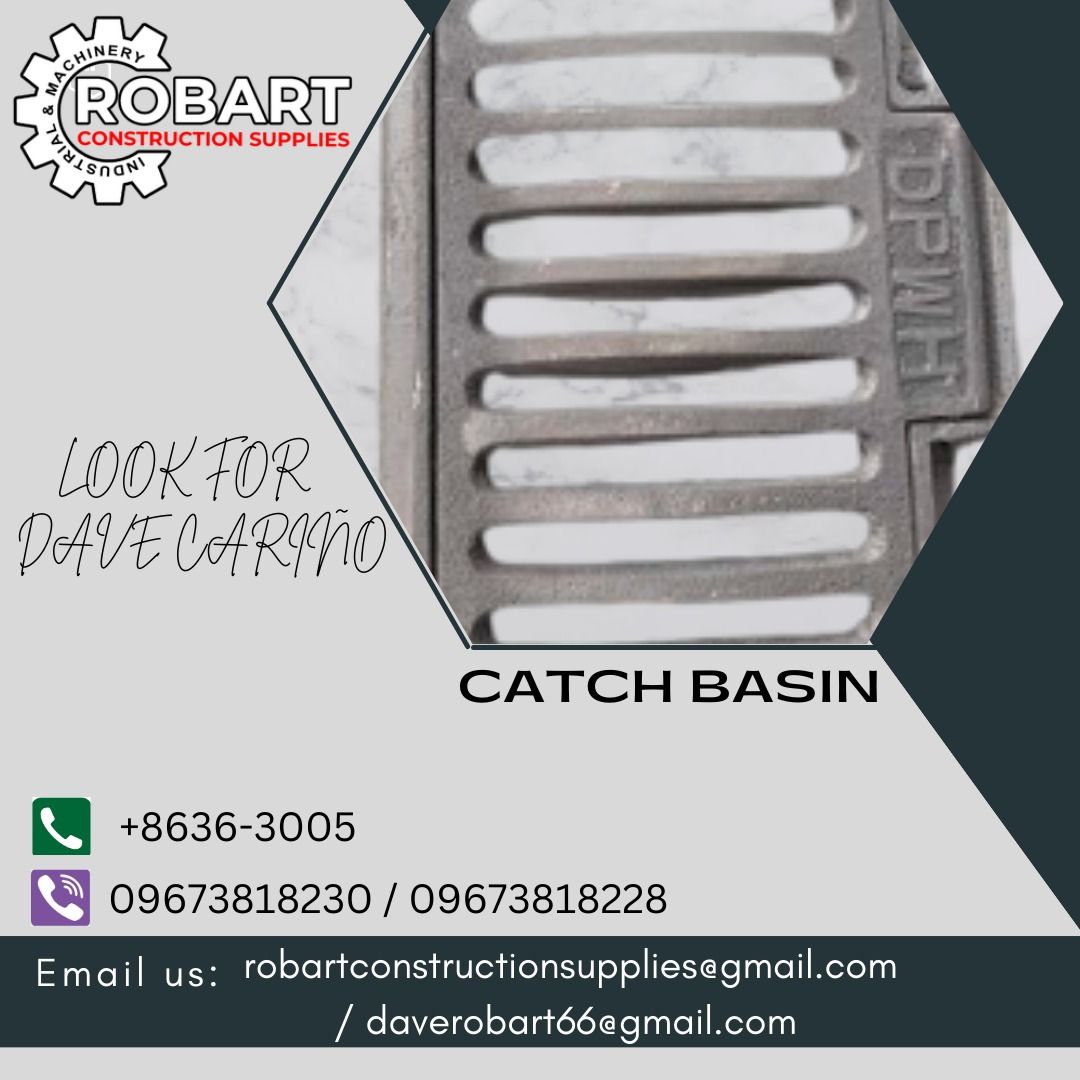 CATCH BASIN (HINGE TYPE), Commercial & Industrial, Construction Tools ...