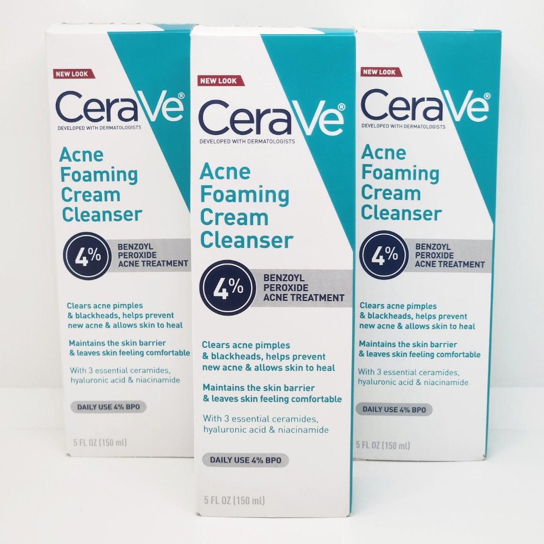 Cerave Acne Foaming 4% Benzoyl (Category: Face Care) located in Cavite. Submitted by bongalio (Listing ID 1276687918, Image 3). Description: ‼️SALE‼️ 100% Original Onhand Shipped from US We order in bulk from US so this costs less than buying in mall. NOTES: 📦 Since this is shipped from US, there are super small dents in boxes but quality is still the same. ♻️ Please manage your expectations in packaging as we are using repurposed boxes and plas