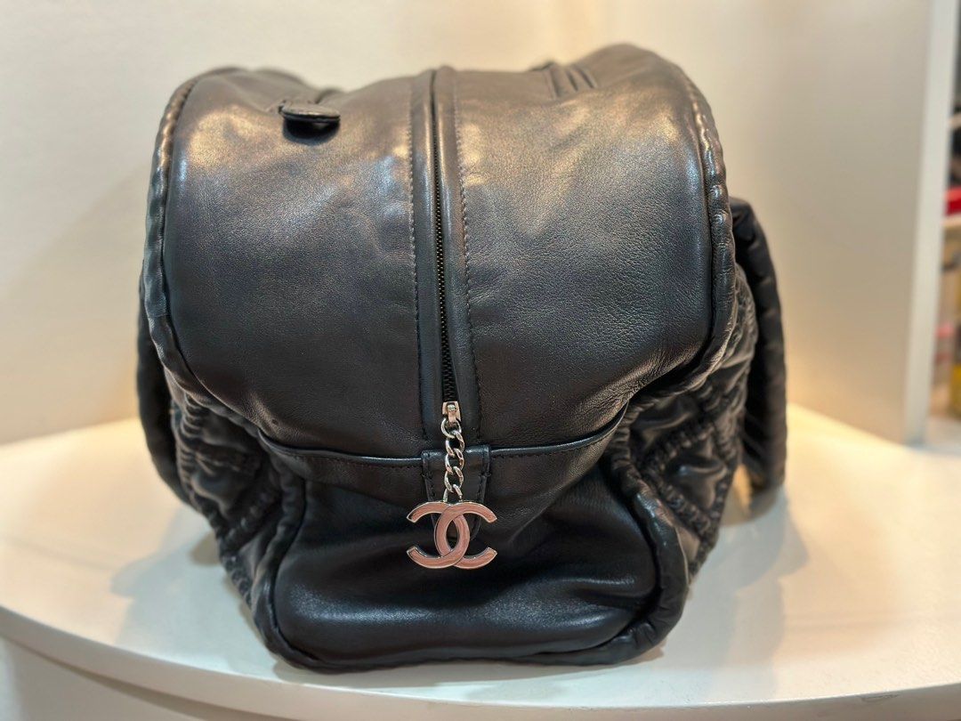 CHANEL Black Quilted Soft Leather Hidden Chain Bowler bag (Category: Luxury Bags & Wallets) located in Muntinlupa City. Submitted by macasanova (Listing ID 1276524938, Image 2). Description: This stylish bag is made from a soft leather and it’s an all-rounder. It looks brand new since I only used it once. It has a spacious interior lined with satin. It has a CC logo zipper pull. It comes with dustbag and authenticity card. RFS: for style upgrade.