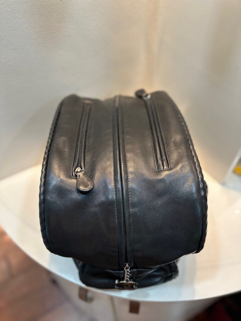 CHANEL Black Quilted Soft Leather Hidden Chain Bowler bag (Category: Luxury Bags & Wallets) located in Muntinlupa City. Submitted by macasanova (Listing ID 1276524938, Image 3). Description: This stylish bag is made from a soft leather and it’s an all-rounder. It looks brand new since I only used it once. It has a spacious interior lined with satin. It has a CC logo zipper pull. It comes with dustbag and authenticity card. RFS: for style upgrade.
