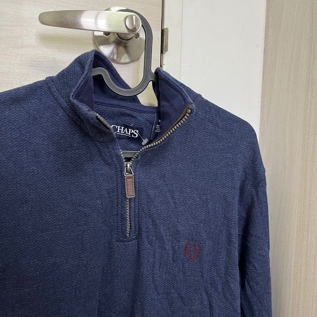Chaps half zip sweater on sale
