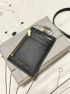 Black Side Zip Card Holder - CHARLES & KEITH SE