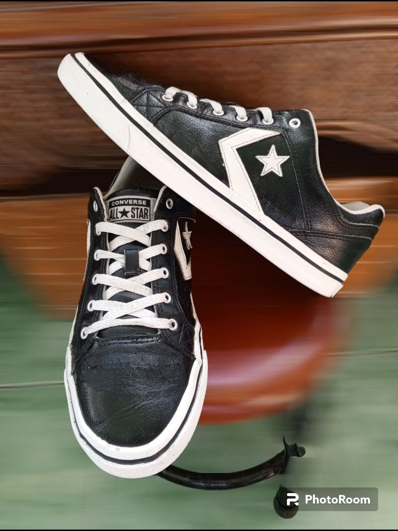 CONVERSE EL DISTRITO Black White Size Fesyen Pria