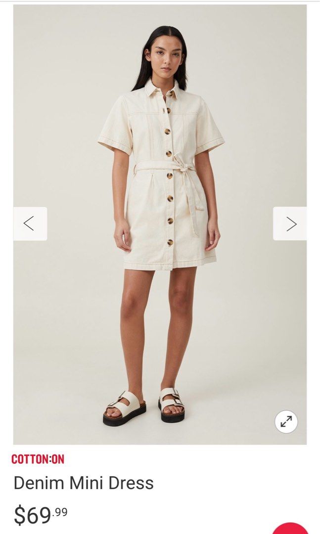 Cotton on denim dress clearance