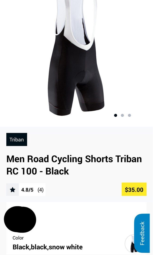 Triban cycling online shorts