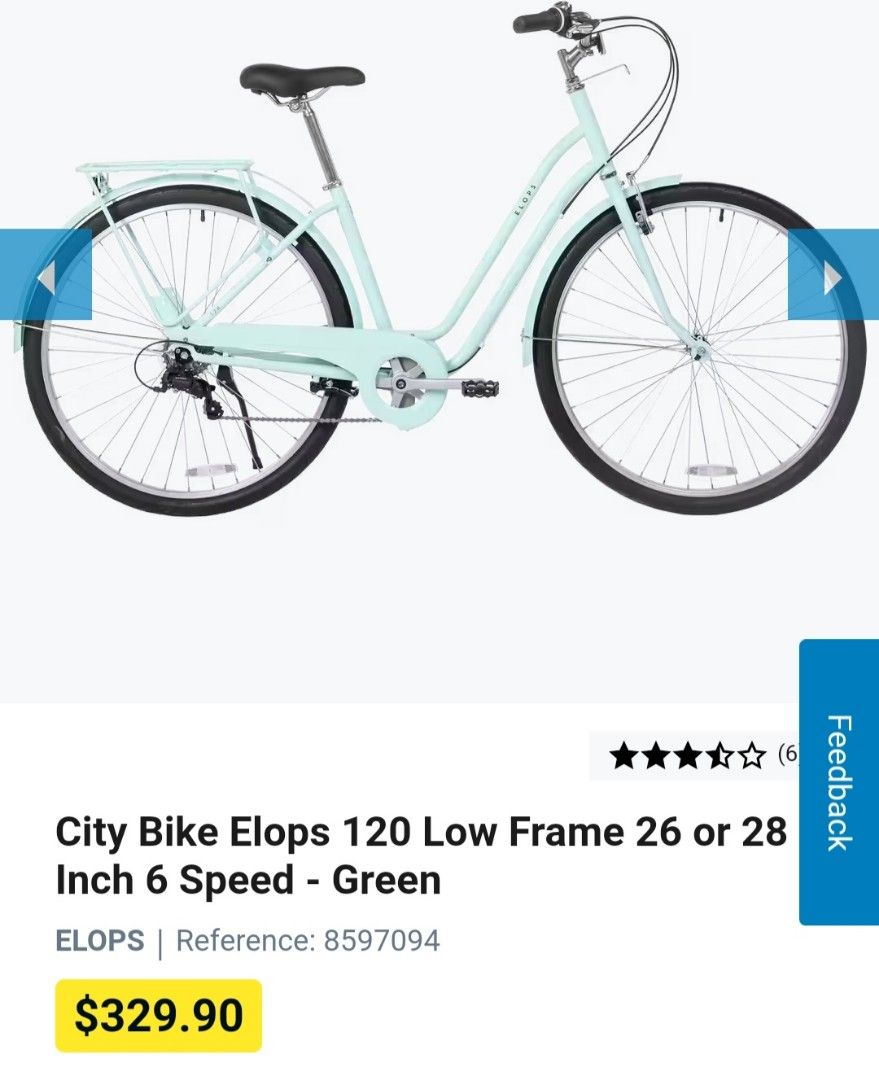 Decathlon city hotsell bike elops 120