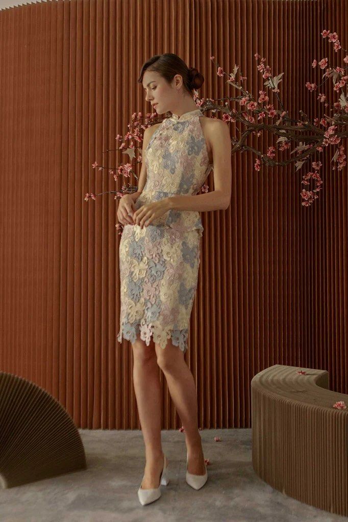 Doublewoot DW DESSLYI CROCHETED LACE Cheongsam Qipao