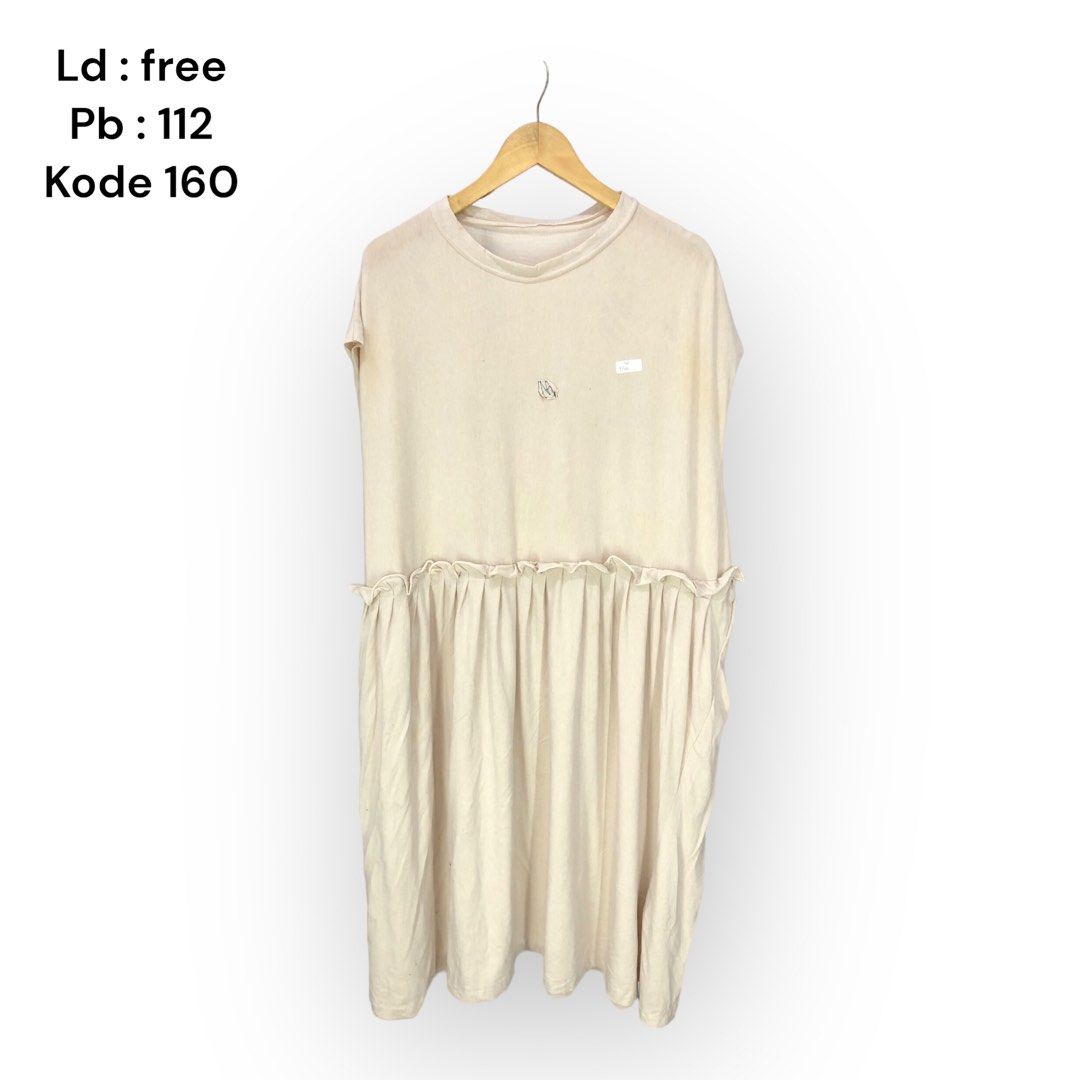 Dress kaos polos maxi Fesyen Wanita Pakaian Wanita Gaun Rok