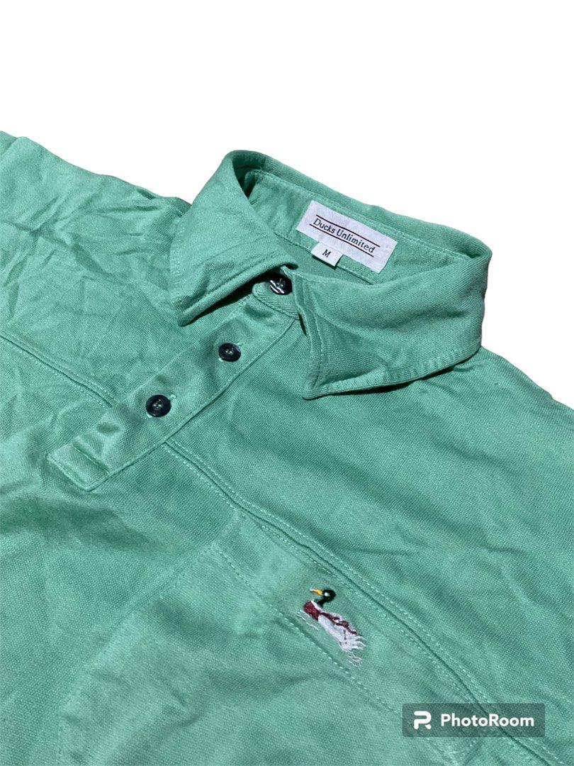 Ducks Unlimited Polo Shirt (Category: Tshirts & Polo Shirts ) located in Pasig City. Submitted by charles_temporal (Listing ID 1276508411, Image 2). Description: Excellent Condtion. M on tag. Green color, color rate 10/10. Pre-loved. Dimes: 23W x 25L Payment via gcash or Lalamove COP Delivery options: Lalamove, J&T, LBC Loc: Pasig-Marikina but can ship nationwide..