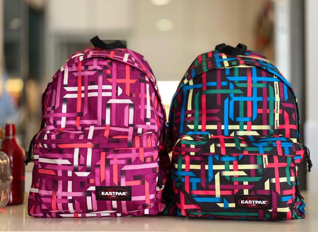 New EASTPAK Abstract Couple Backpack Set Sac a dos EASTPAK Padded Valentine s Day Couple Bag