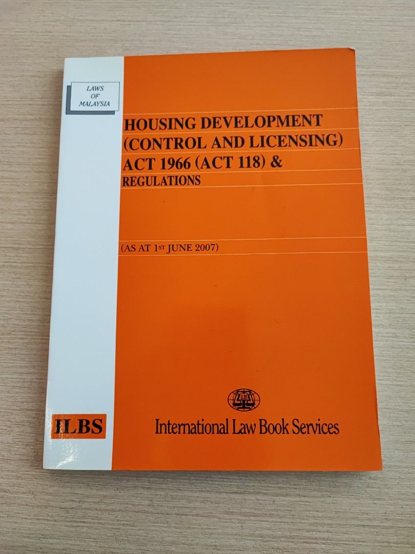(ENG) Housing Development (Control And Licensing ) Act 1966 (Act118