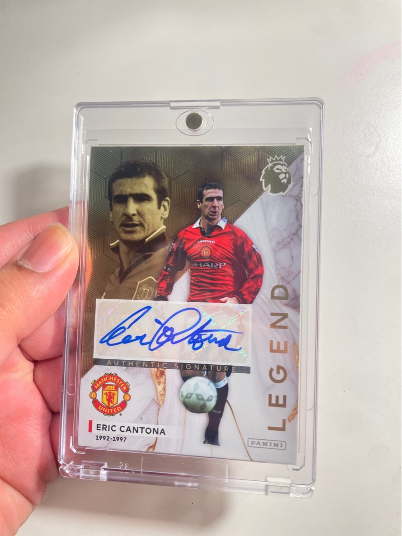 ERIC CANTONA ADRENALYN XL 2024 AUTHENTIC SIGNATURE, Hobbies & Toys