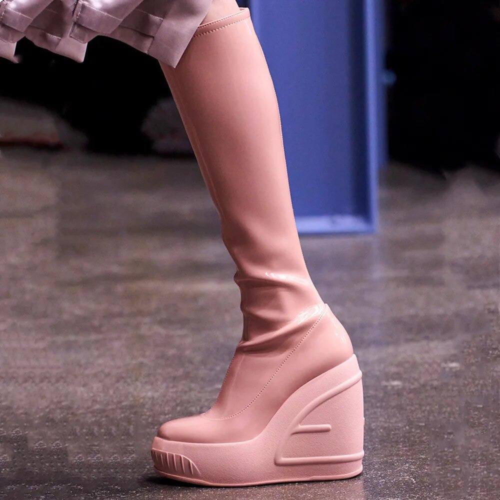 Slope best sale heel boots