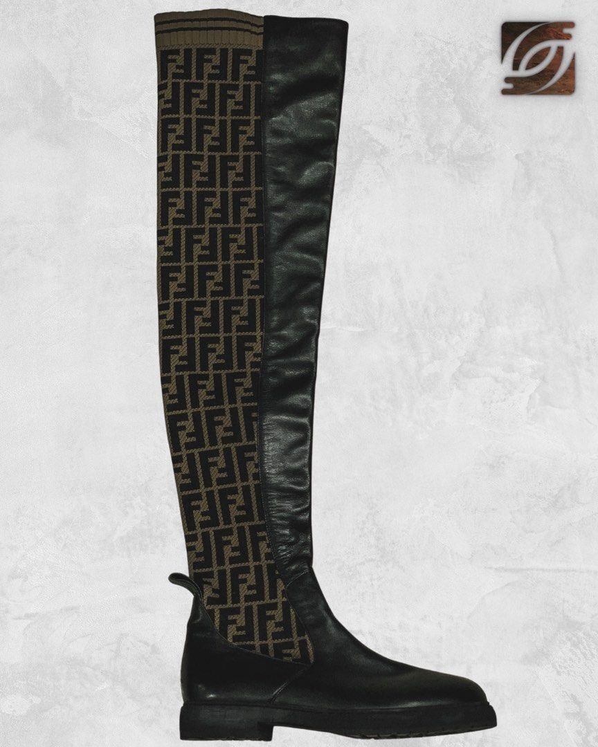 Thigh high 2025 fendi boots