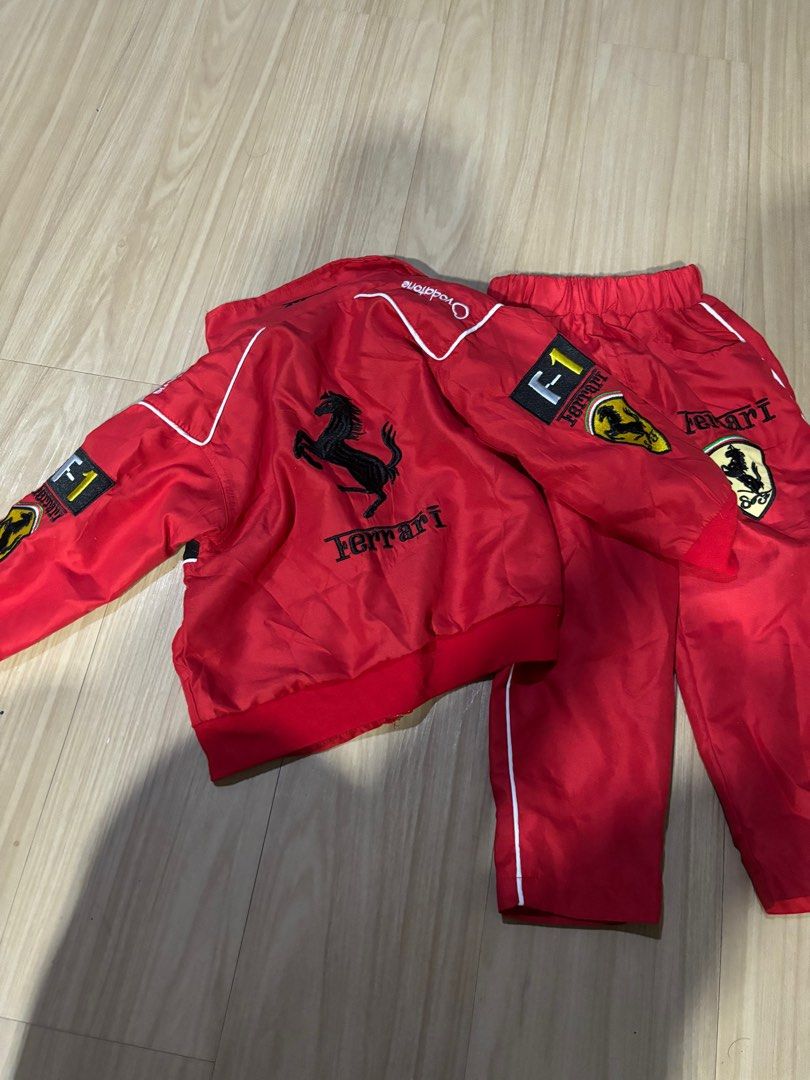 ferrari racing costume suit for kids, Babies & Kids, Babies & Kids ...