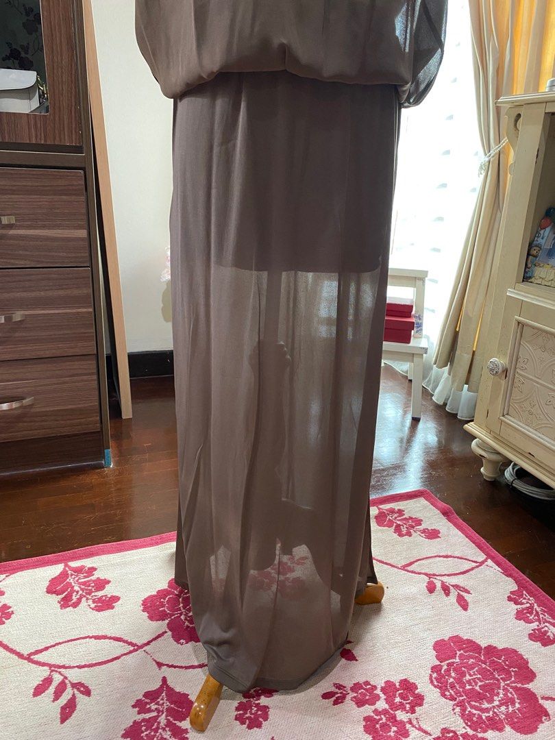 Sheer long skirt top forever 21