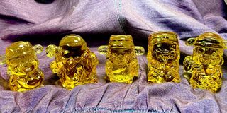 中国古玩　白磁福禄寿人物置物 Fu lu shou 福禄寿” For Sale | Vintage Collectibles